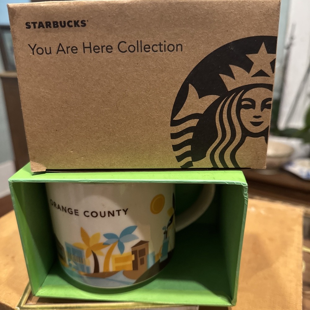 STARBUCKS ~ Large 14 Oz. "ORANGE COUNTY ~ You Are Here" Coffee Mug w/Box (2015)
